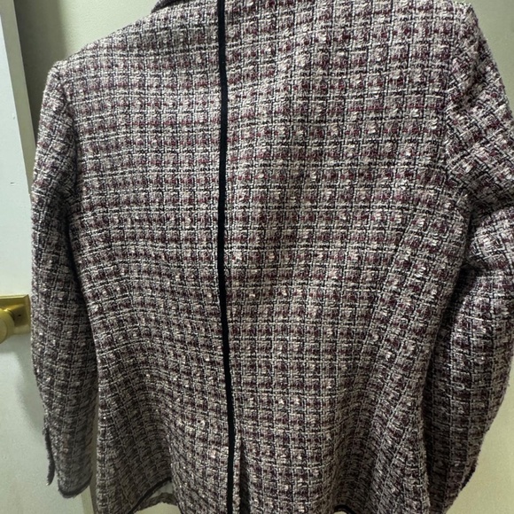 Veronica Beard Lilac and Black Edges Blazer Size 4 - Picture 3 of 7